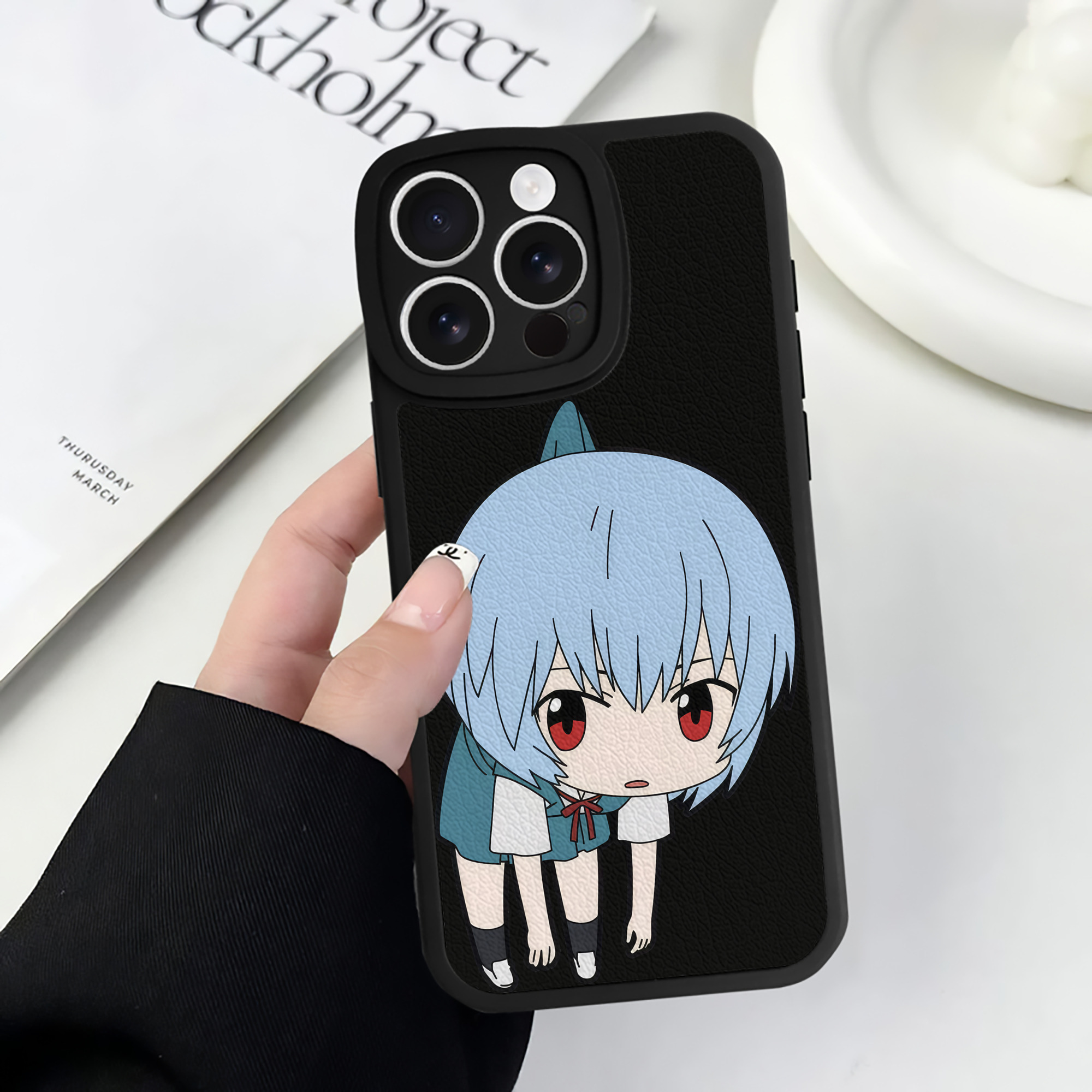 （画像用） EVA 新世紀エヴァンゲリオン 【iPhone 16シリーズ対応】シリコンスマホケース（レザー調） 材質：シリコン